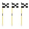 KINGTOP Golf Flagstick Mini, Putting Green Flag for Yard, 3 Feet Flagpole 2-Section Design, Golf Pin Flags Set, 3-Pack view 1