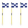 KINGTOP Golf Flagstick Mini, Putting Green Flag for Yard, 3 Feet Flagpole 2-Section Design, Golf Pin Flags Set, 3-Pack view 1