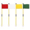 KINGTOP Golf Flagstick Mini, Putting Green Flag for Yard, 3 Feet Flagpole 2-Section Design, Golf Pin Flags Set, 4-Pack view 1