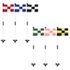 KINGTOP Golf Flagstick Mini, Putting Green Flag for Yard, 3 Feet Flagpole 2-Section Design, Golf Pin Flags Set, 6-Pack view 1