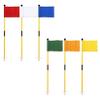 KINGTOP Golf Flagstick Mini, Putting Green Flag for Yard, 3 Feet Flagpole 2-Section Design, Golf Pin Flags Set, 6-Pack view 1