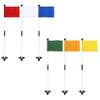 KINGTOP Golf Flagstick Mini, Putting Green Flag for Yard, 3 Feet Flagpole 2-Section Design, Golf Pin Flags Set, 6-Pack view 1
