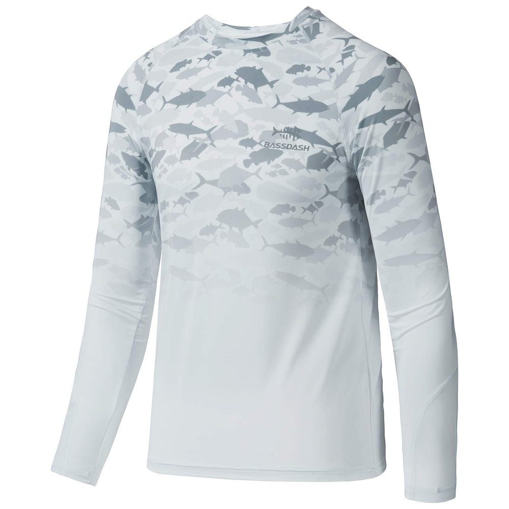 BASSDASH Youth UPF50+ Camo Active Performance Long Sleeve Fishing Shirt