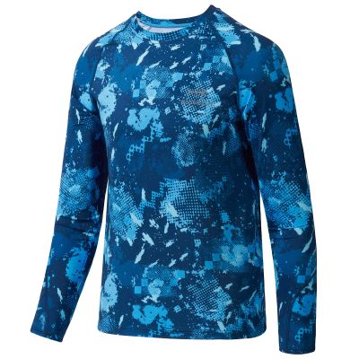 BASSDASH Youth UPF50+ Camo Active Performance Long Sleeve Fishing Shirt