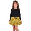 The Season Essentials Kidsy Toddler Baby Girls Embroidery Bubble Skirt  Peruvian Pima Cotton, Balloon Skirt, Elastic Waist, Pull-On, Solid Colors, Marigold, 4 view 2