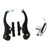 LINASHI Bicycle V Brake Kit, Durable Mountain Bike Road Bicycle V Brake Kit Riding Cycling Accessories Set Black view 2