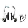 LINASHI Bicycle V Brake Kit, Durable Mountain Bike Road Bicycle V Brake Kit Riding Cycling Accessories Set Black view 3