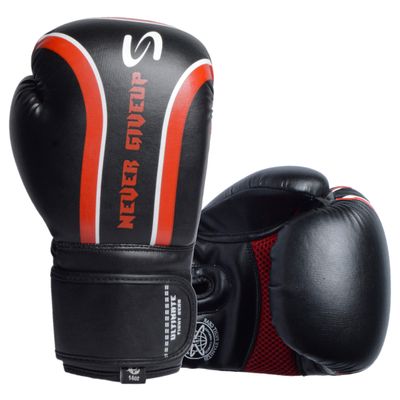 Never Giveup - Boxing Gloves for Boxing MMA Muay Thai Bagwork Training & Fight (16oz)