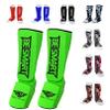Be Smart Kids, Adults, Youth, Men and Women Muay Thai MMA Kickboxing Shin Guards, Instep Guard Training, Sparring Protective Gear Equipment Shin Kick Pads (Green, XXS (9 to 13 Years)) view 1