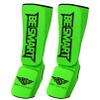 Be Smart Kids, Adults, Youth, Men and Women Muay Thai MMA Kickboxing Shin Guards, Instep Guard Training, Sparring Protective Gear Equipment Shin Kick Pads (Green, XXS (9 to 13 Years)) view 2