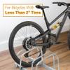 F2C 1-6 Bike Floor Parking Rack Adjustable Bicycle Stand Organizer for Garage Storage, Indoor and Outdoor Silver view 3