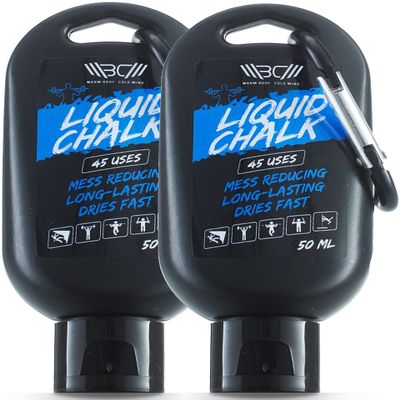 WARM BODY COLD MIND Liquid Chalk Improves Grip for Cross Training, Weightlifting, Powerlifting, Deadlifting, Gymnastics, Climbing, Pole Dancing, No Mess (50+50ml)