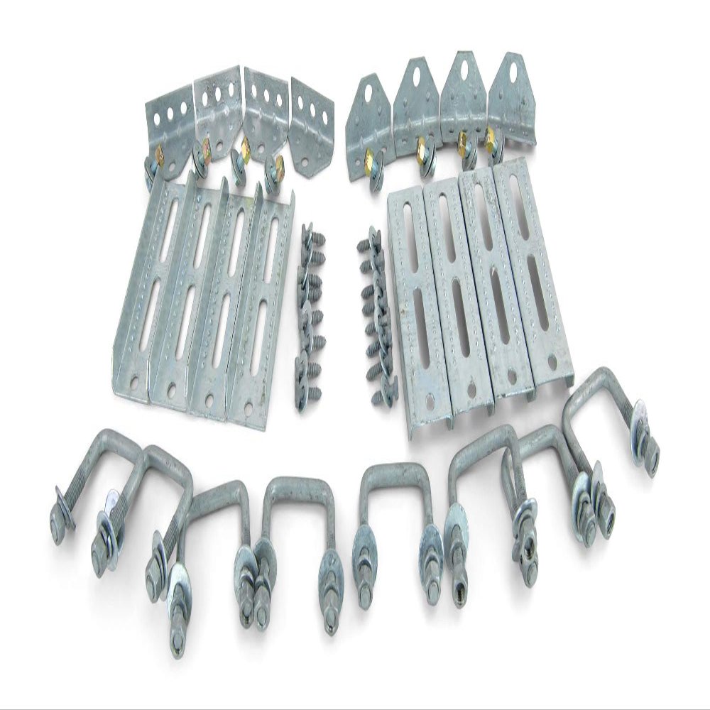 Sturdy Built (8) 8" Galvanized Swivel Top Bunk Bracket Kit with Hardware for 2x3 Boat Trailer Crossmember