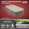 Coleman SupportRest Double-High 18" Twin Air Mattress | Indoor and Outdoor Raised Airbed with 120V Rechargeable Air Pump | Blow Up Air Mattress for Camping view 2