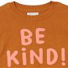 Amazon Essentials Girls' Knitted Pullover Crewneck Sweater, Caramel/Pink, Large view 2