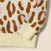 Amazon Essentials Girls' Pullover Crewneck Sweater, Ivory Leopard, X-Small view 4