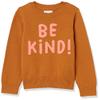 Amazon Essentials Girls' Pullover Crewneck Sweater, Be Kind, Small view 1