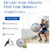 Nyack Exchange Stability Ball: for Core Strength, Balance, Flexibility,Yoga, Physical Therapy Rehab and Pregnancy Support, Pump Included, Anti-Burst. view 3