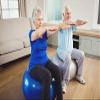 Nyack Exchange Stability Ball: for Core Strength, Balance, Flexibility,Yoga, Physical Therapy Rehab and Pregnancy Support, Pump Included, Anti-Burst. view 4