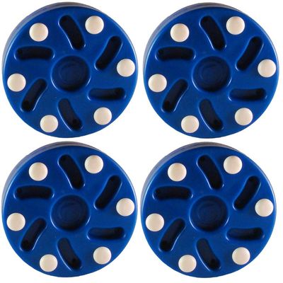 TronX S10 Inline Roller Official Hockey Pucks 4 Pack (Blue)