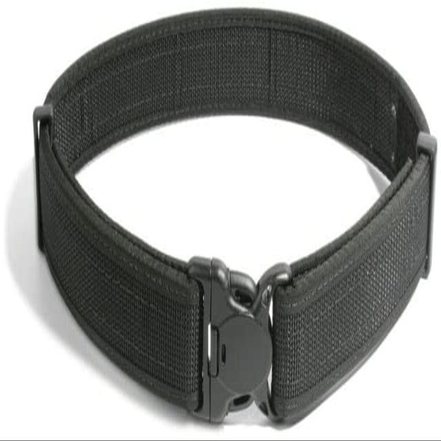 Duty Belt Black Reinforced Web, 2.25", Hang Tag