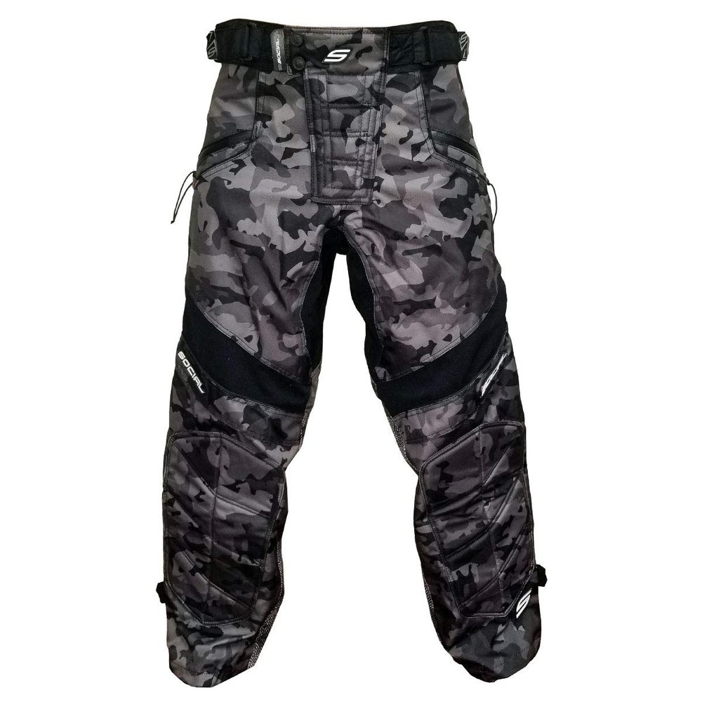 Social Paintball Grit v3 Pants, Night Camo Black Gray (X-Small/Small)