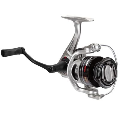 Lew's Laser SG Speed Spin Freshwater Spinning Fishing Reel, Size 400 Reel, Right or Left-Hand Retrieve, 5.2:1, Zero Reverse 1-Way Clutch Bearing, Silver (Clam Package)