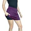 Smash Dandy Pink & Black Polka Dot Slim Style Golf/Tennis Skort/Skirt (XLarge) view 4