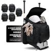 PowerNet Surge Softball & Baseball Bag, Dual Bat & Gear Travel Backpack, Baseball Equipment Bat Bag, Backpack with Dugout Fence Hooks & Cleat Pocket (1-Pack) view 1