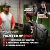 PowerNet Surge Softball & Baseball Bag, Dual Bat & Gear Travel Backpack, Baseball Equipment Bat Bag, Backpack with Dugout Fence Hooks & Cleat Pocket (1-Pack) view 3