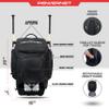PowerNet Surge Softball & Baseball Bag, Dual Bat & Gear Travel Backpack, Baseball Equipment Bat Bag, Backpack with Dugout Fence Hooks & Cleat Pocket (1-Pack) view 4