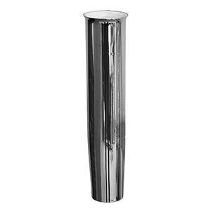 Silver 10" Weld on Tulip Style Rod Holder w/Liner