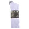 Timberland Men's 4-Pack Full Cushioned Crew Socks, White, One Size view 3