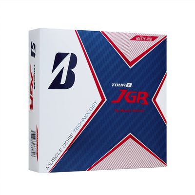 Bridgestone Tour B JGR Golf Balls, 2021 Model, 12 Balls, Matte Red