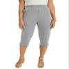 Jessica London Women's Plus Size Soft Ease Capri - 26/28, Medium Heather Grey view 1