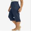 Jessica London Women's Plus Size Soft Ease Capri - 12, Navy view 3