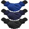 Hicarer 3 Pairs Winter Gloves, Kids Waterproof and Windproof, Ski Warm Gloves for Cold Weather, Boys Girls Toddler, 3 Colors view 1