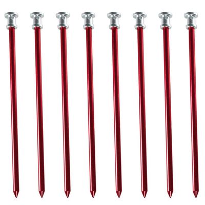 FAVOMOTO 8pcs Aluminum Tent Stakes Heavy Duty Ground Nails for Camping Hiking and Outdoor Use Essential Pegs for Securely Anchoring Tents Snow and Wind Random Color