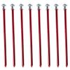 FAVOMOTO 8pcs Aluminum Tent Stakes Heavy Duty Ground Nails for Camping Hiking and Outdoor Use Essential Pegs for Securely Anchoring Tents Snow and Wind Random Color view 1