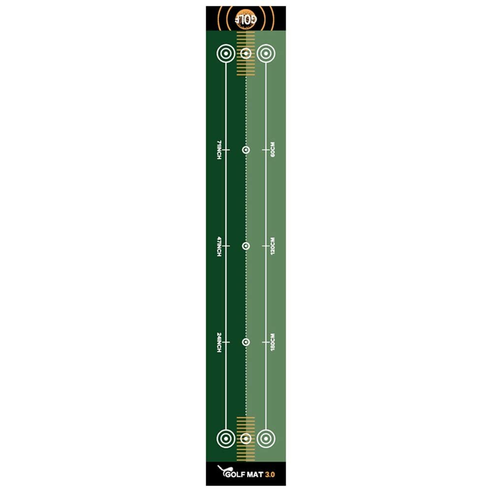 qiuqiu Golf Training Putting Mat, Indoor Outdoor Golf Putting Trainer Mat,Golf Mat Golf Practice Carpet for Home and Office,Non-Slip and Wear-Resistant