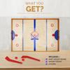 Point Games Tabletop Slap Shot Hockey Game - Super Durable Large Wooden Board With 2 Sticks and Pucks - Great Family Game for Ages 5+ view 4