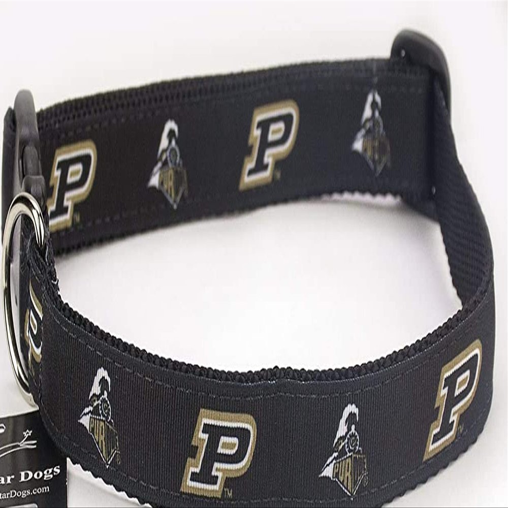 All Star Dogs Collegiate Dog Collar (Medium, Purdue Boilermakers)