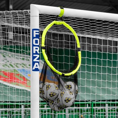 FORZA Target Net and Ball Bag - 2in1 Design | Corner Shooting Target | Soccer Training Equipment | Multi-Sport