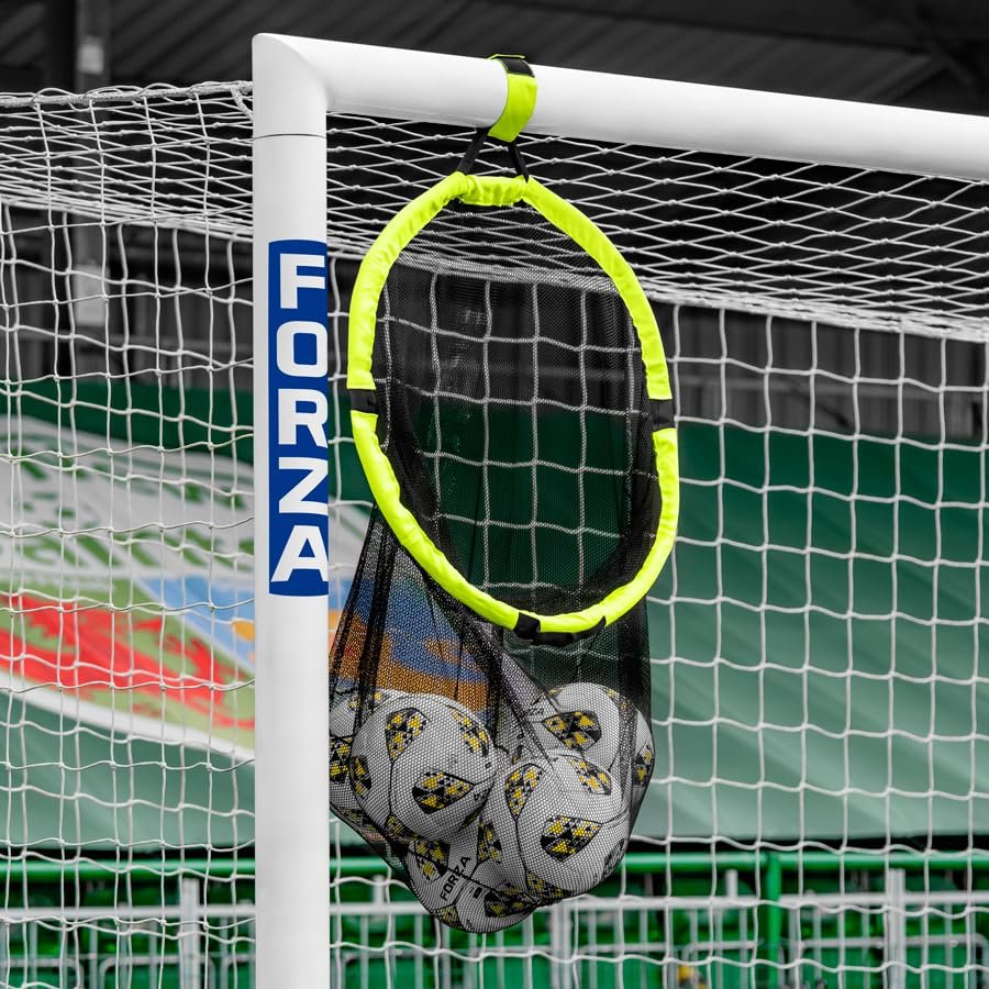 FORZA Target Net and Ball Bag - 2in1 Design | Corner Shooting Target | Soccer Training Equipment | Multi-Sport