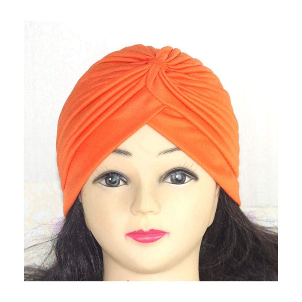 Bandanas Women Stretchy Turban Muslim Hat Headband Warp Female Chemo Hijab Knotted Cap Head Wrap for Women