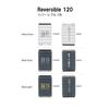 Duo Lure Case, Reversible 120, White, Duo Reversible Pearl Black/Gold Foil, Size 120, 7.9 x 4.9 x 1.4 inches (200 x 126 x 36 mm) view 3