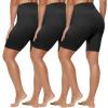 HLTPRO 3 Pack Plus Size Biker Shorts for Women (L-4XL)- 8"/5" High Waist Tummy Control Shorts for Workout, Yoga, Running view 1
