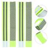 BESPORTBLE 4pcs Reflective Wrist Bands High Visibility Safety Straps for Night Running and Biking Stretchable Reflective Gear for Men and Women Green Double Stripes and Arrow Pattern view 3