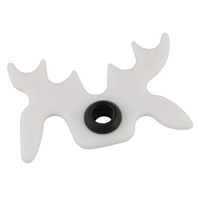 DGZZI Moosehead Bridge Head White Plastic Slip-On Moosehead Bridge Head for Billiard Pool Cue Stick