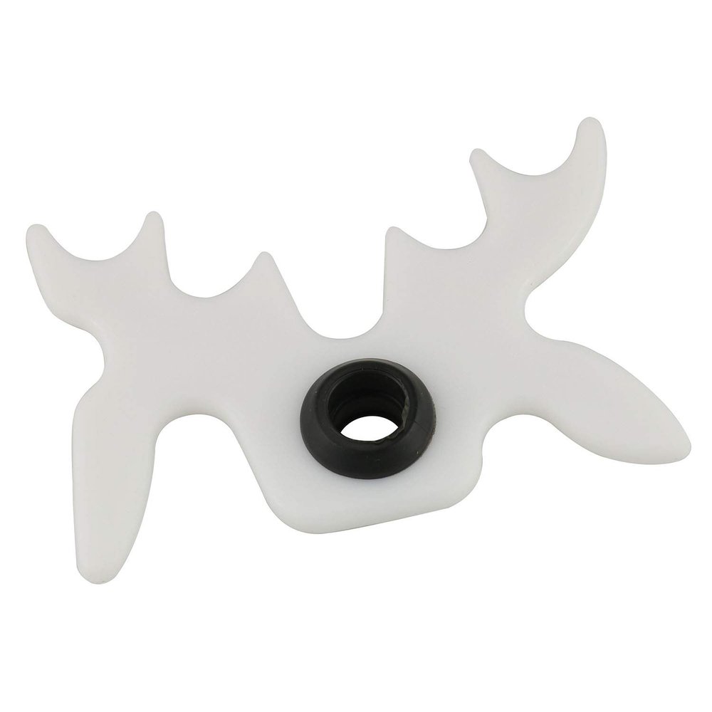 DGZZI Moosehead Bridge Head White Plastic Slip-On Moosehead Bridge Head for Billiard Pool Cue Stick